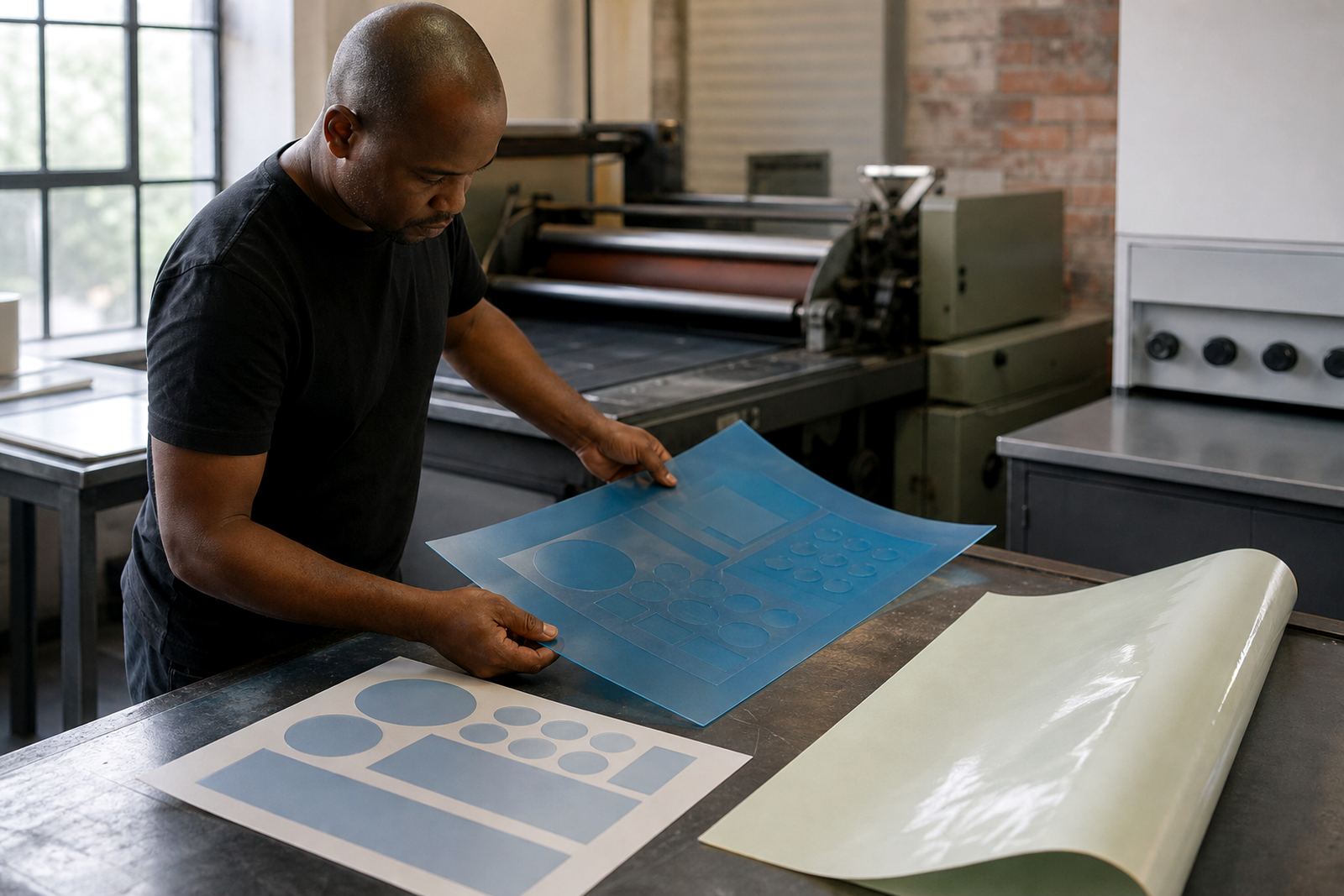 Linerless Label Plates